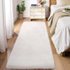 Luxury Modern Plush Fluffy Velvet Rug 5 x 8 ft, Faux Wool Rugs with  Non-Slip & Washable,for Bedroom Living Room Nursery - 3 of 4