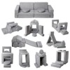 Nasitip 12Piece Kids Sofa Couch, Modular Baby Floor Sofa, Toddler Play Couch for Playroom Furniture, Sectional Couch for Children - 2 of 4