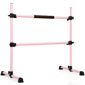 Costway 4ft Portable Ballet Barre Freestanding Adjustable Double Dance Bar - 1 of 4