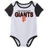 MLB San Francisco Giants Infant Boys' 3pk White Bodysuit - 2 of 4