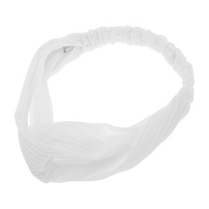 Unique Bargains Women's Stripes Elastic Cross Headwrap 1 Pc - 1 of 4