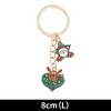 Unique Bargains Christmas Keychain Double Ring Zinc Alloy Colorful 3.15" 1 Pc - 2 of 4