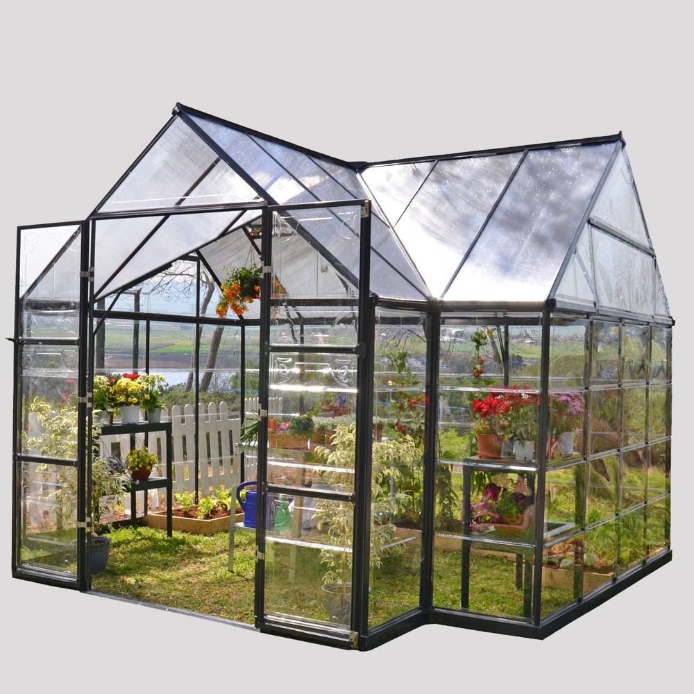 12'x10' Chalet Greenhouse Black - Palram