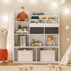 COZONY Kids Toy Storage Organizer with Drawers, Multifunctional Bookcase with Cubbies for Playroom and Bedroom - 4 of 4