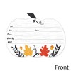 Big Dot of Happiness Fall Pumpkin - Shaped Fill-In Invitations - Halloween or Thanksgiving Party Invitation Cards with Envelopes - Set of 12 - 3 of 4