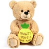 BenBen Shawty U Fine Teddy Bear, Gifts for Her, Women, Girlfriend, Wife, 10" Teddy Bear Stuffed Animal with Pineapple - 2 of 4