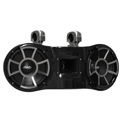 Wet Sounds REV 410 Swivel Clamp Tower Speaker, fits 1-7/8" to 3" pipes - BLACK