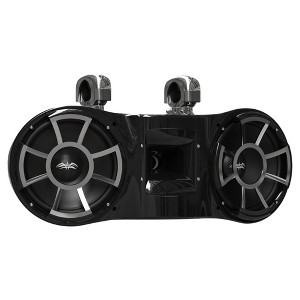 Wet Sounds REV 410 Swivel Clamp Tower Speaker, fits 1-7/8" to 3" pipes - BLACK - 1 of 4