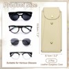 Unique Bargains PU Leather Portable Nail Buckle Soft Eyeglass Cases 2 Pcs - 2 of 4