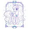 Girl's My Little Pony Princess Luna Tarot Card T-Shirt - 2 of 4