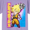 Dragon Ball Z Chibi Goku Composition Art Crew Neck Short Sleeve Purple Haze Women's T-shirt - 2 of 4