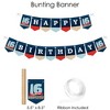 Big Dot of Happiness Boy 16th Birthday - Sweet Sixteen Birthday Party Supplies - Banner Decoration Kit - Fundle Bundle - 3 of 4
