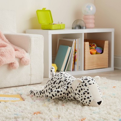 Детские мягкие игрушки Pillowfort Cheetah Weighted Plush Kids' Throw Pillow Black and White — фото 2