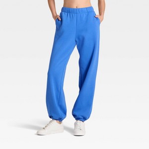 Women's Cinched Fleece Jogger Sweatpants - JoyLab™ - 1 of 3
