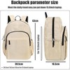 Hachikiko 15.6 Inch Water Resistant Backpack,Multi-Pocket School Backpack for Teens, College Bookbag, Travel Carry On, Work Daypack - 2 of 4