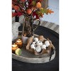 Gulches Series Multicolored Shatterproof Grid Pumpkin Harvest Festival Ornament - 2 of 4