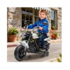Jojoka 12V Kids Ride On Motorcycle, 3-Wheel Electric Bike with Training Wheels, Music, One-Button Start, Reverse, USB & Headlight - 3 of 4