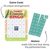 Big Dot of Happiness Colorful Family Reunion - Bingo Cards and Markers - Family Gathering Party Bingo Game - Set of 18 - 2 of 4