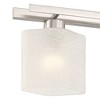 Possini Euro Design Possini Euro Linen Glass 40 1/2"W  Brushed Nickel 5-Light Bath Light - 3 of 4