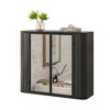 NicBex Wall Mounted Bathroom Cabinet with Mirror&2 Shelves,Matte Finish Mirrored Space-Savng Medicine Cabinet for Bathroom,Bathroom Organizer - 4 of 4