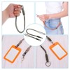 Unique Bargains Keys Whistle Badge Holder Wrist Lanyard with Sling Clip 4 Pcs - 4 of 4