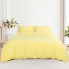 PiccoCasa Washed Brushed Microfiber Soft Duvet Cover Set 3 Pieces including 2 Pillow Cases - 2 of 4