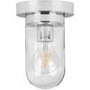 Progress Lighting Signal Collection 1-Light Flush Mount, Polished Chrome, Clear Blown Glass Shade - 3 of 4