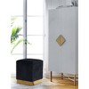 Meridian Furniture,Jax Velvet Ottoman/Stool - 2 of 4