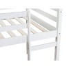 Sapphtopaz Wooden Low Loft Bed with Guardrails & ladder,Space-Saving Loft Bed Frame with Under Bed Storage for Kids Bed for Nursery - 2 of 4
