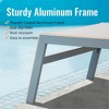 Chic Crate - Aluminum 3-Piece Patio Set - 5-Position Adjustable Chaise & Table - Poolside/Backyard - Sandstone - 2 of 4
