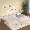 NicBex Modern Metal Frame Twin/Full XL over Queen Floor Bunk Bed with Ladder & Guardrails,Simple Bed Frame for Bedroom,Kids Room - 3 of 4