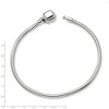 Black Bow Jewelry Sterling Silver 3mm Snake Chain Starter Bead Charm Bracelet - 3 of 4