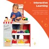 Best Choice Products Kids Pretend Play Grocery Store Wooden Supermarket Toy Set w/ Play Food, Chalkboard, Cash Register - image 3 of 4
