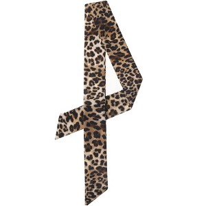 Allegra K Women's Long Neckscarf Fashion Leopard Print Skinny Scarf 88x5cm/35x2" 1 Pc - 1 of 4