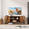 TV Stand for 60 55 50 45 Inch TV, Mid Century Modern Entertainment Center with Adjustable Open Shelves & Metal Legs, Industrial Media Console Table - 2 of 4
