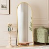 Beautyolove 76"x34" Arched Full Length Mirror Free Standing Leaning Mirror Hanging Mounted Mirror, Gold - 2 of 4
