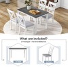 YOOCOZZ 5-Piece Retro Dining Set for 4 with Rectangular Table and X-Back Upholstered Chairs - 4 of 4