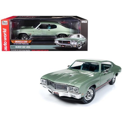 1970 Buick Grand Sport GS 455 Hardtop "MCACN" Seamist Green Limited Edition to 1,002 pcs 1/18 Diecast Car by Autoworld