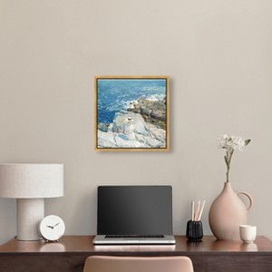 Art Remedy Manuel Roman - Floral Plaza Beach Life Inspired Wall Art Framed - 1 of 4