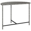 vidaXL Patio Table Gray 39.4"x19.7"x29.5" Poly Rattan - 3 of 4