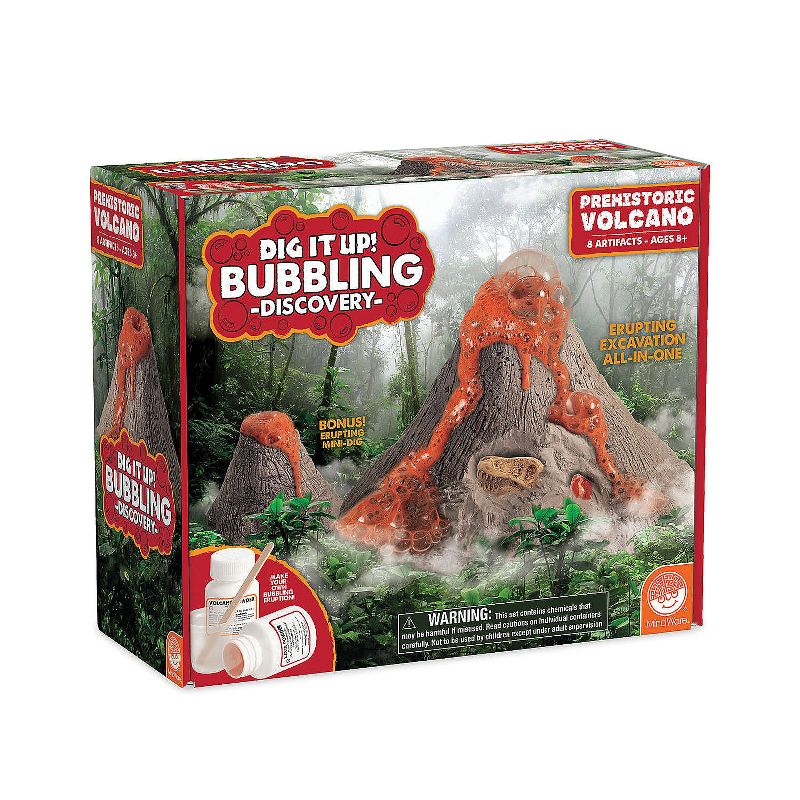 MindWare Dig It Up! Bubbling Discovery: Prehistoric Volcano Fossil Dig Kit - 7 Artifacts, 1 of 5