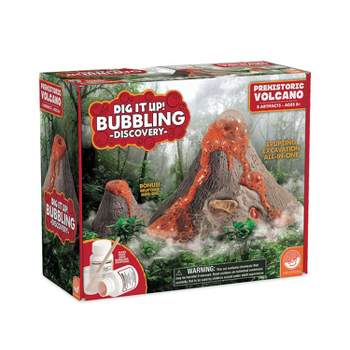 MindWare Dig It Up! Bubbling Discovery: Prehistoric Volcano Fossil Dig Kit - 7 Artifacts