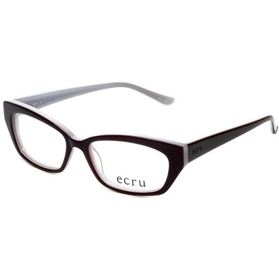 Ecru Bowie Designer Acetate Eye Glasses Frame in Purple/Demo Lens 127mm Frame/50mm Lens Width