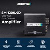 Autotek 1200 Watt 4 Channel Car Audio Amplifier, High Output Class D Mono Bridged 4 Ohm Stable Input, Street Machine, SM-1200.4D, Black - 2 of 4