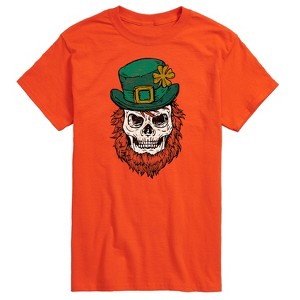 Men's - Instant Message - Leprechaun Skull Short Sleeve Graphic T-Shirt - 1 of 4