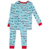RuffleButts SoftSnooze Big Girls Ruffle Long Sleeve Pajama Set - 2 of 4