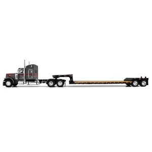 First Gear DCP 1/64 Peterbilt 379 48in Mid Roof Sleeper with Fontaine Renegade Lowboy Trailer 60-2160 - 1 of 2