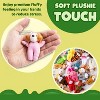 Joyfy 24 Pcs Stuffed Animals 3" Kids Party Favors Mini Plush Toys Bulk Animals Keychain Decoration Birthday Party Supplies Carnival School Prizes - 4 of 4