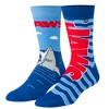 Odd Sox, Movies, Jaws Killer Shark, Novelty Crew Socks, Cool Crazy 80s - 2 of 4