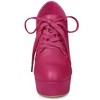 Allegra K Women's Platform Round Toe Lace up Stiletto High Heel Ankle Booties - 3 of 4